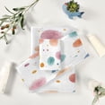 thumbnail image 6 of 3 Piece Bath Towels Set Bath Towel, Hand Towel and Face Towel for Bathroom, Gym, Hotel Small Watercolor Splashes and Dots, 6 of 8