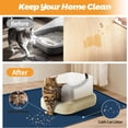 thumbnail image 6 of Cat Litter Mat, Extra Large 51" x 25.6" Silicone Mat Litter Trapping Mat for Scatter Control, Soft on Kitty Paws, Easy to Clean (Navy Blue), 6 of 13