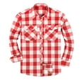 thumbnail image 2 of Dovford Men's All Cotton Flannel Shirt, Long Sleeve Casual Button Up Plaid Shirt, Brushed Soft Outdoor Shirts, 2 of 4