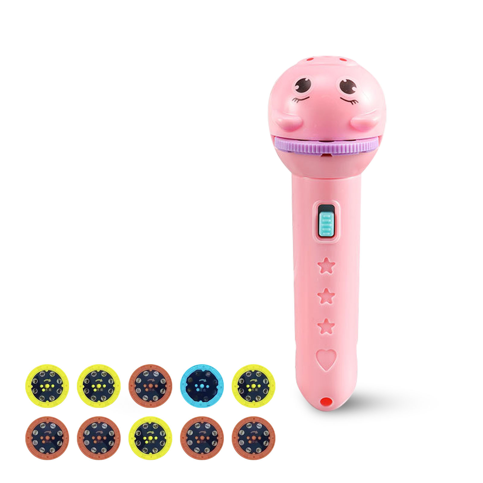 Topaty Kids Flashlights Projector Flashlight Slide Projector
