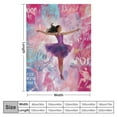 thumbnail image 4 of COMIO  Dancer Gifts Blanket, Dance Recital Gifts for Girls Women, Ballet Dance Teacher Appreciation Gifts, Gifts for Dance Lovers Throw Blanket, 4 of 6