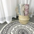 thumbnail image 5 of Round Area Rugs Washable Chic Bohemian Mandala Hand Woven Cotton Round Rug with Tassels Indoor Throw Area Rug Circle Carpet for Living Room Kids Room, 5 of 5