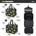 thumbnail image 3 of Travel Hanging Toiletry Bag with 4 Zipped Compartments Waterproof Makeup Accessories Spacious Cosmetic Bag Cartoon Geese Carrying Presents Large, 3 of 9