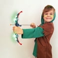 thumbnail image 6 of SainSmart Jr. Kids Bow and Arrows 2 Sets, Light Up Archery Set with 6 Suction Cups Arrows, Outdoor Hunting Game for 8-12 Toddlers, 6 of 6