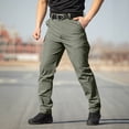 thumbnail image 3 of Lmueinov Men's Waterproof Pants Multi Pocket Outdoor Work Cargo Pants Relaxed Fit Straight Leg Solid Color Trousers for Fishing Golf Work Hiking S-3XL, 3 of 7