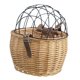 thumbnail image 1 of Cesta De Bicicleta Hecha A Mano, Portabicicletas Portátil Para Mascotas, Cesta De Mimbre Almacenable Para Bicicleta, Cesta Delantera Para Manillar Con Correa De Cuero Y Cubierta De Hierro Speravity EL013932-02, 1 of 5