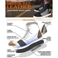 thumbnail image 2 of Milwaukee Leather MBM9116 Men's Black Suede and Grey Canvas Street Riding Shoes with Dual Closure and Ankle Support 13, 2 of 10