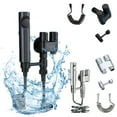 thumbnail image 1 of Ganfancp Alloy Toilet Spray Set with Twin Angle Valves, Booster Toilet Flusher and Pressurized Water Technology - Multiple Water Jetting Modes Suitable for Home Kitchen, Bathroom Cleaning, Outdoor, 1 of 6