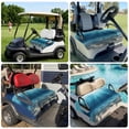 thumbnail image 6 of Golf Cart Seat Covers for 2 Seater,Ocean Blue Microfiber Cart Seat Towel Blanket,Underwater Sun Light Coastal Sea Scenery Absorbent Breathable Non Slip Bench Seats Protector for Golf Course 51"x31", 6 of 9