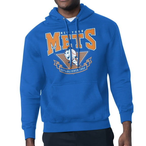 Men's Starter Royal New York Mets 80's Inspired Team Fleece Hoodie
