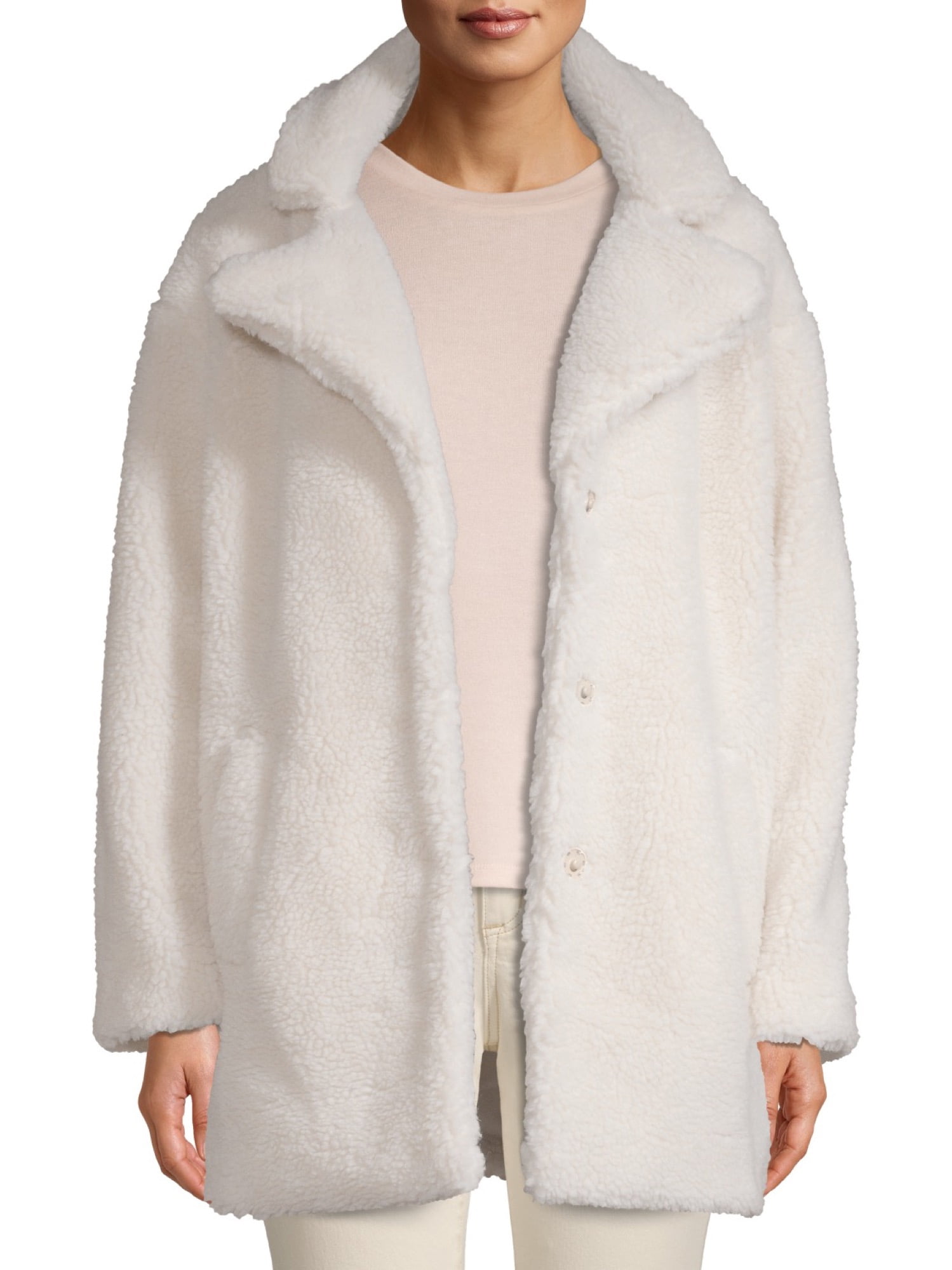 oversized sherpa jacket women's