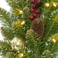 thumbnail image 3 of 9 ft. Pre-Lit Artificial Christmas Garland, Green, Dunhill Fir®, Gold Glittered Pine Cones, 3 of 4