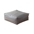 thumbnail image 3 of Tepsmf Large Square Coffee Table Pouf - 18 Inch Wide Upholstered Vegan Leather Ottoman in Distressed Brown, Lazy sofa with footstool opening for storage, 3 of 7
