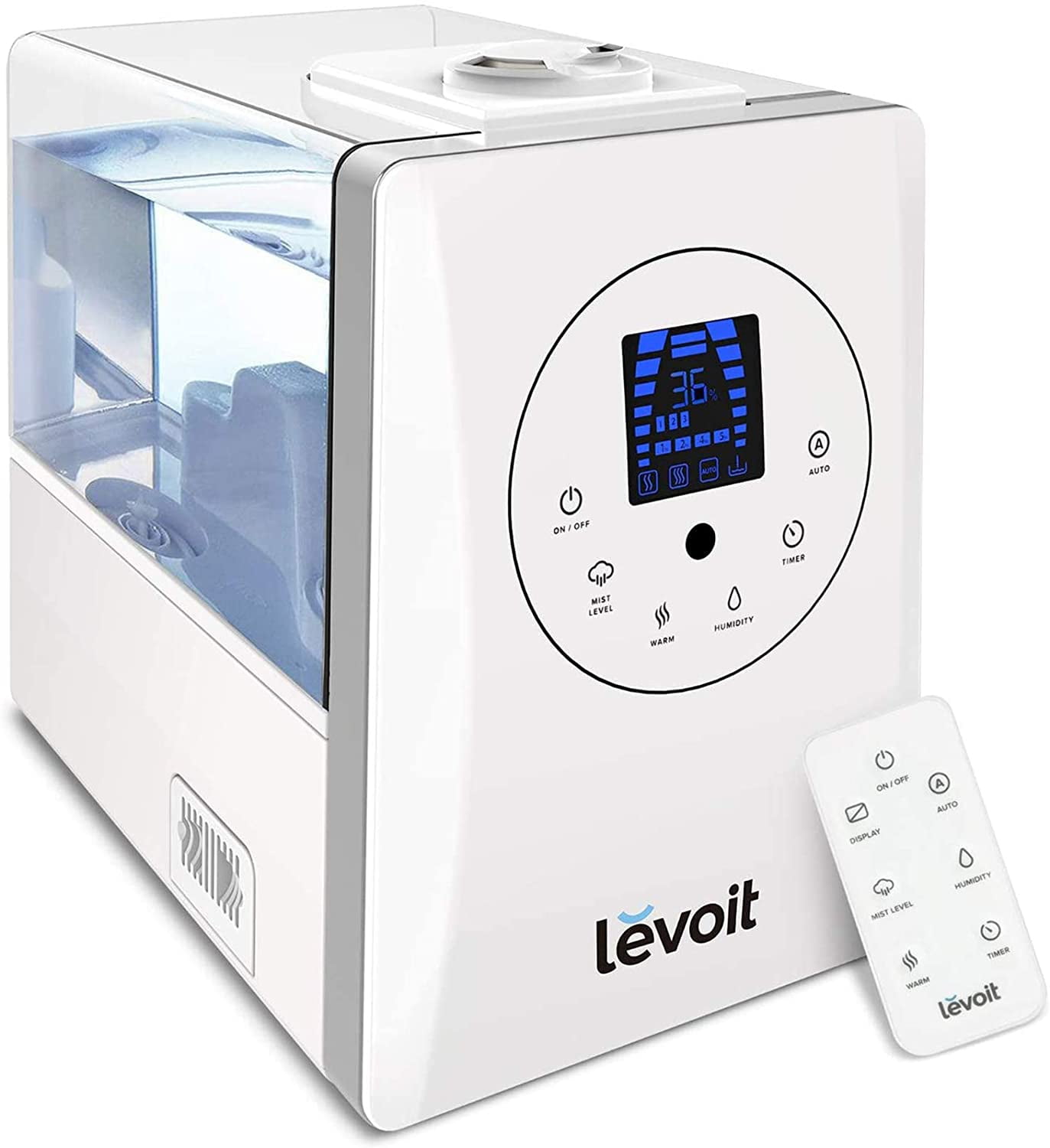 LEVOIT Humidifiers for Large Room Bedroom (6L), Warm and