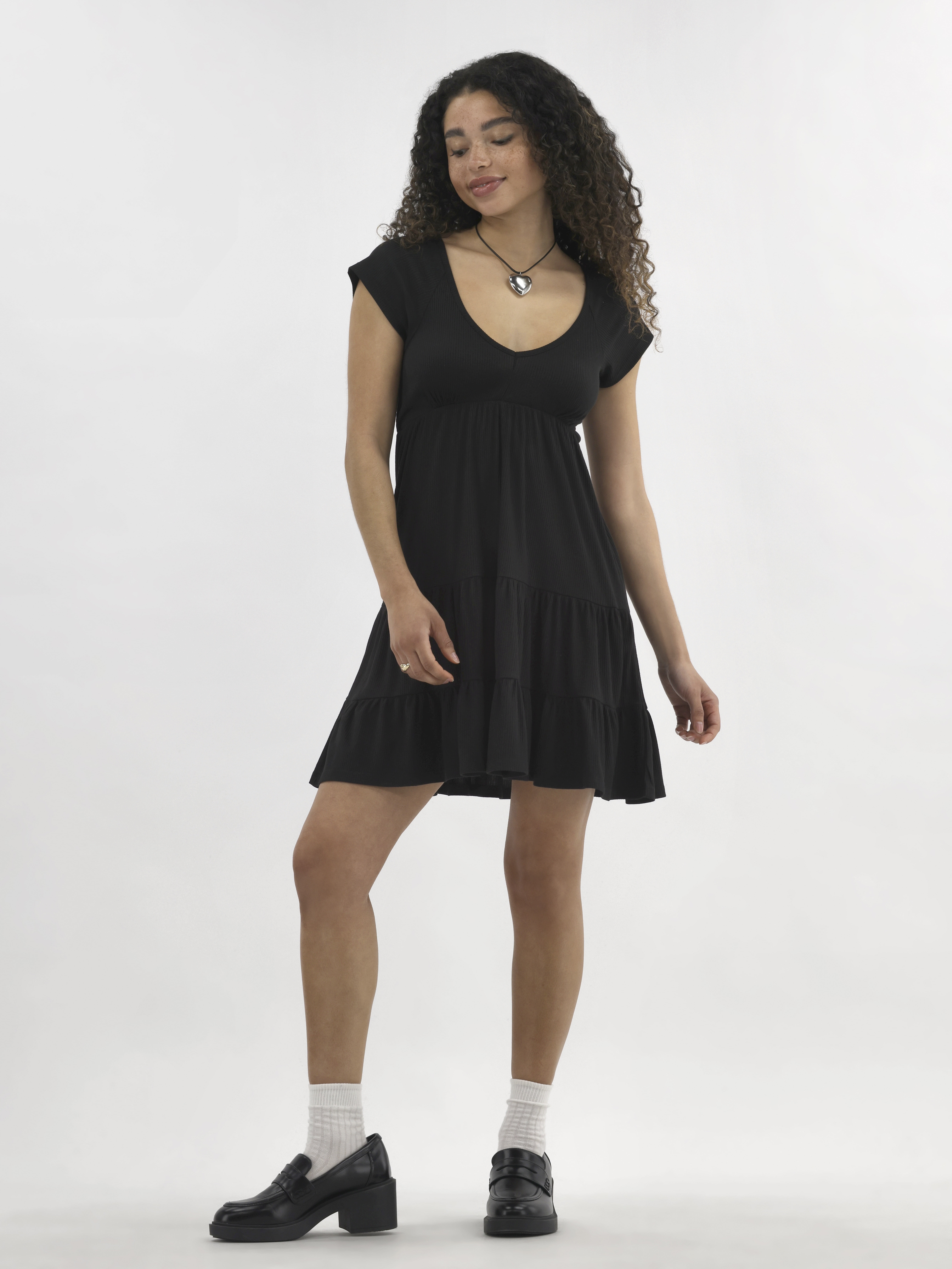 No Boundaries Babydoll Mini Dress, Women's