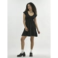 thumbnail image 2 of No Boundaries Babydoll Mini Dress, Women's, 2 of 5
