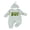 Green, variant on Baby Striped Footed Romper Newborn Boy Sleepers Footie Pajamas Coming Home Outfits Letter Embroidery Jumpsuit Hat Spring Fall Winter Baby Essentials Clthes