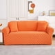 thumbnail image 2 of Funda de sofá súper elástica para silla, funda de sofá suave antideslizante de licra, protector de muebles lavable (sofá, naranja amarillo tres personas), 2 of 5