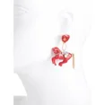 thumbnail image 2 of Betsey Johnson Year of the Horse Drop Earrings Gold-Tone Crystal Statement Jewelry, 2 of 3
