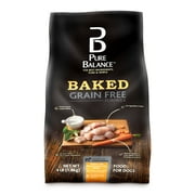 Pure Balance Baked Grain-Free Chicken with Broccoli & Carrot Recipe Dry Dog Food, 4 lb