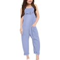 thumbnail image 3 of JIAYUE Boys Girls Jumpsuits Summer Print V-Neck Sleeveless Loose Fit Casual With Pockets For Teens And Juniors Lightweight Comfortable Leisure Children Rompers, 3 of 5