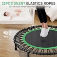 thumbnail image 3 of ZENOVA 40" Rebounder Trampoline for Adults with Bungee Cords, Portable Fitness Exercise Mini Trampoline, Small Rebounder Indoor/Outdoor, Quiet Workout Equipment, 450lbs, Green, 3 of 10