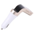 thumbnail image 1 of USB for Charger Bluetooth Wireless FM Transmitter Hands Call Radio MP3 Auto Gold, 1 of 4