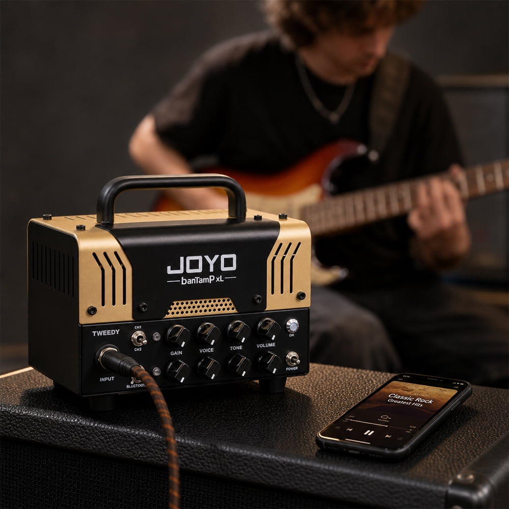 JOYO Bantamp Tweedy 20W Mini Amp Guitar Amplifier Tube Head 2 Channel Rock American Sounds