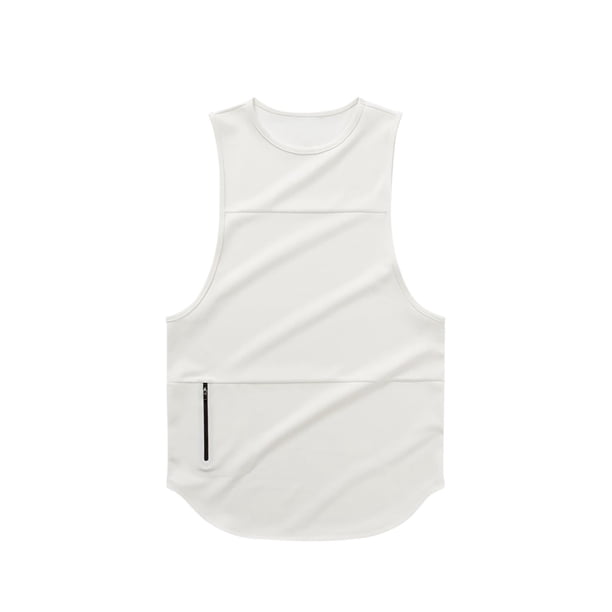 pstuiky Camiseta sin mangas para hombre, Blusa sin mangas con capucha y cuello redondo de color liso para hombre Camisas para hombres xxl