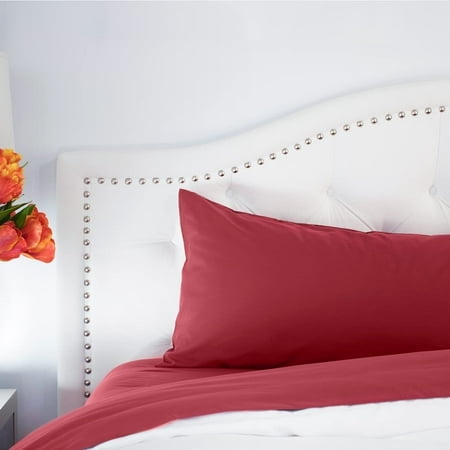 PeachSkinSheets Deep Crimson Red Sheet Set - 1500tc Level of Softness - Extra Soft Cooling Sheets for Hot Sleepers and Night Sweats - Twin Size