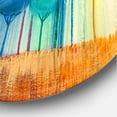 thumbnail image 3 of Designart 'Ornamental Colourful Trees IV' Modern Circle Metal Wall Art 36x36 - Disc of 36, 3 of 5