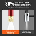 thumbnail image 3 of 3-Stage High Pressure Hand Pump for PCP Airguns – 4500PSI/30MPA Stirrup Foot Pump for Air Rifle Filling, 3 of 11