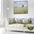 thumbnail image 2 of Designart Foggy Summer Morning in Mountains - Landscape Printed Throw Pillow - 16x16, 2 of 4