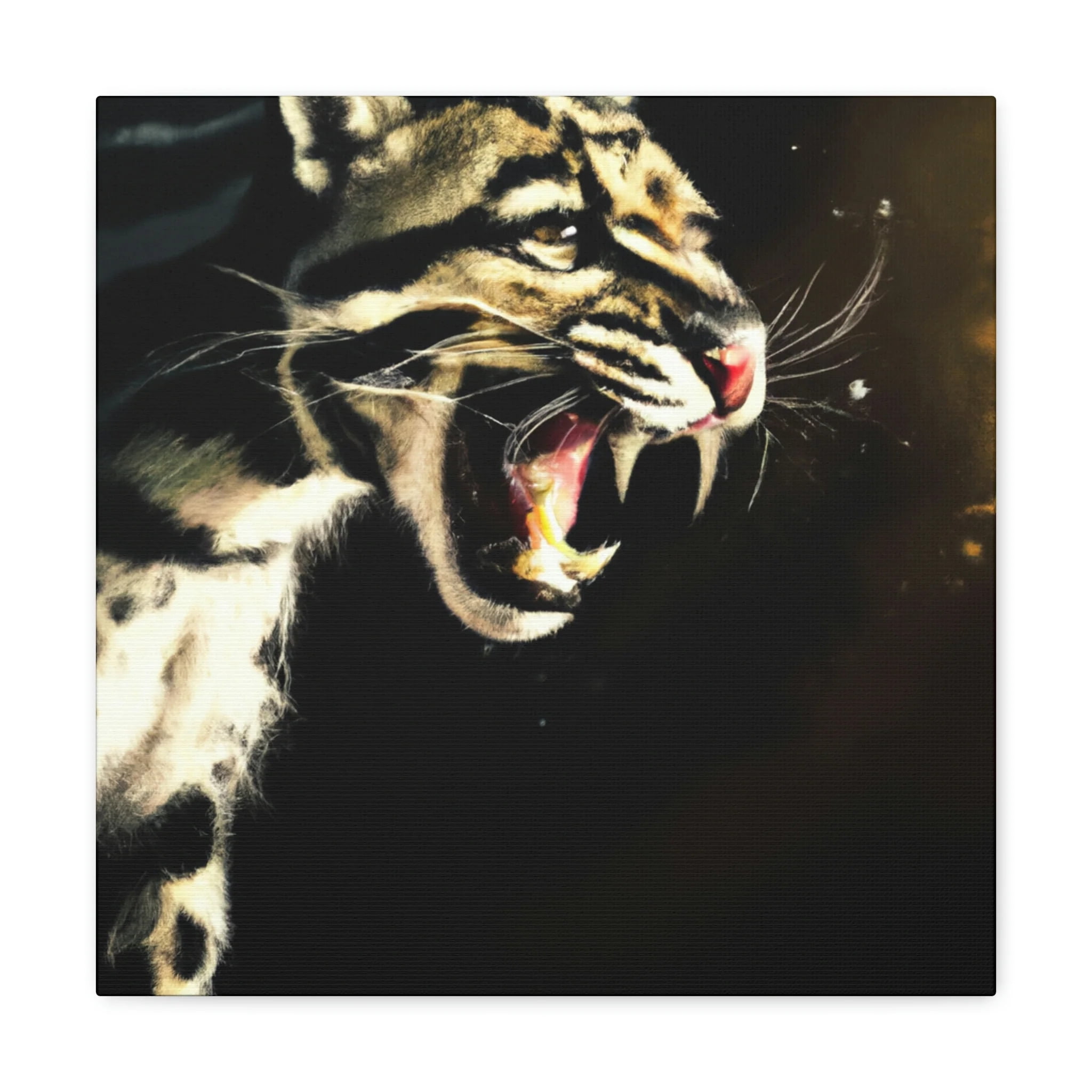 Clouded Leopard Majesty Canvas Walmart