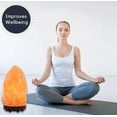 thumbnail image 3 of Salt Lamp 2-3 KG - 100% Natural High Quality Handcrafted Himalayan Salt Lamp with Wooden Base Himalayan Salt Lamp - Pink Salt Lamp - Bedside Lamp - R, 3 of 5