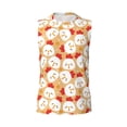 thumbnail image 6 of Lsque Cartoon Chicken Print Men's Cotton Blend Sleeveless Muscle Shirts (S-3XL)- Moisture Wicking, Odor Protection, UPF 30+,3X-Large, 6 of 8