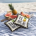 thumbnail image 5 of Summer Lemons HOME Outdoor Pillow Covers Pack of 2 Black and White Buffalo Plaid Farmhouse Waterproof Throw Pillow Covers Decorative Cushion Cases for Patio Garden Tent Balcony Couch 16x16 inch, 5 of 9