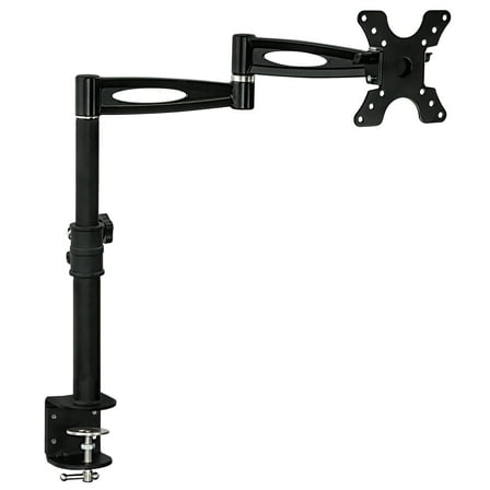 Mount-It! Single Monitor Desk Mount Arm | Full Motion Monitor Mount | Fits 21-30 Inch Screens