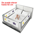 thumbnail image 1 of Barandal Cama De Bebe Seguridad Protector Ajustable 1.8m Xtellar blanco, 1 of 3