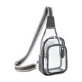 thumbnail image 3 of Clear Travel Shoulder Bag Waterproof Lightweight Transparent Messenger Crossbody Bag, Secure Zipper For Everyday Hands-Free Use, 3 of 3
