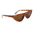 thumbnail image 5 of Gafas de sol de gato Macarena Colorido Lente marrón Marco Plástico Vintaje, 5 of 5