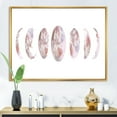 thumbnail image 2 of Designart 'Moon Phases On White' Modern Framed Canvas Wall Art Print, 2 of 5