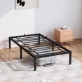 thumbnail image 2 of Ourlova Cadre de Lit Format Simple 14 Po Plateforme en Métal Noir avec Espace de Rangement, Forte Capacité de Charge, Base de Matelas Robuste et Durable, Assemblage Facile, Aucun Sommier Requis, 2 of 8