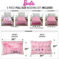 Barbie Kids Full TieDye BedinaBag, Reversible Comforter and Sheets