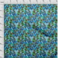 thumbnail image 4 of oneOone Cotton Flex Medium Blue Fabric Abstracts Sewing Craft Projects Fabric Prints By Yard 40 Inch Wide, 4 of 5