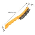 thumbnail image 4 of OULII Steel Wire Brush for Welding Cleaning Tools 2Pcs 10.8x2.2in, 4 of 7