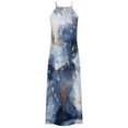 thumbnail image 5 of Maxi vestidos de mujer verano casual cuello redondo sin mangas vacaciones playa bolsillos vestido largo Fridja  hj4993, 5 of 5