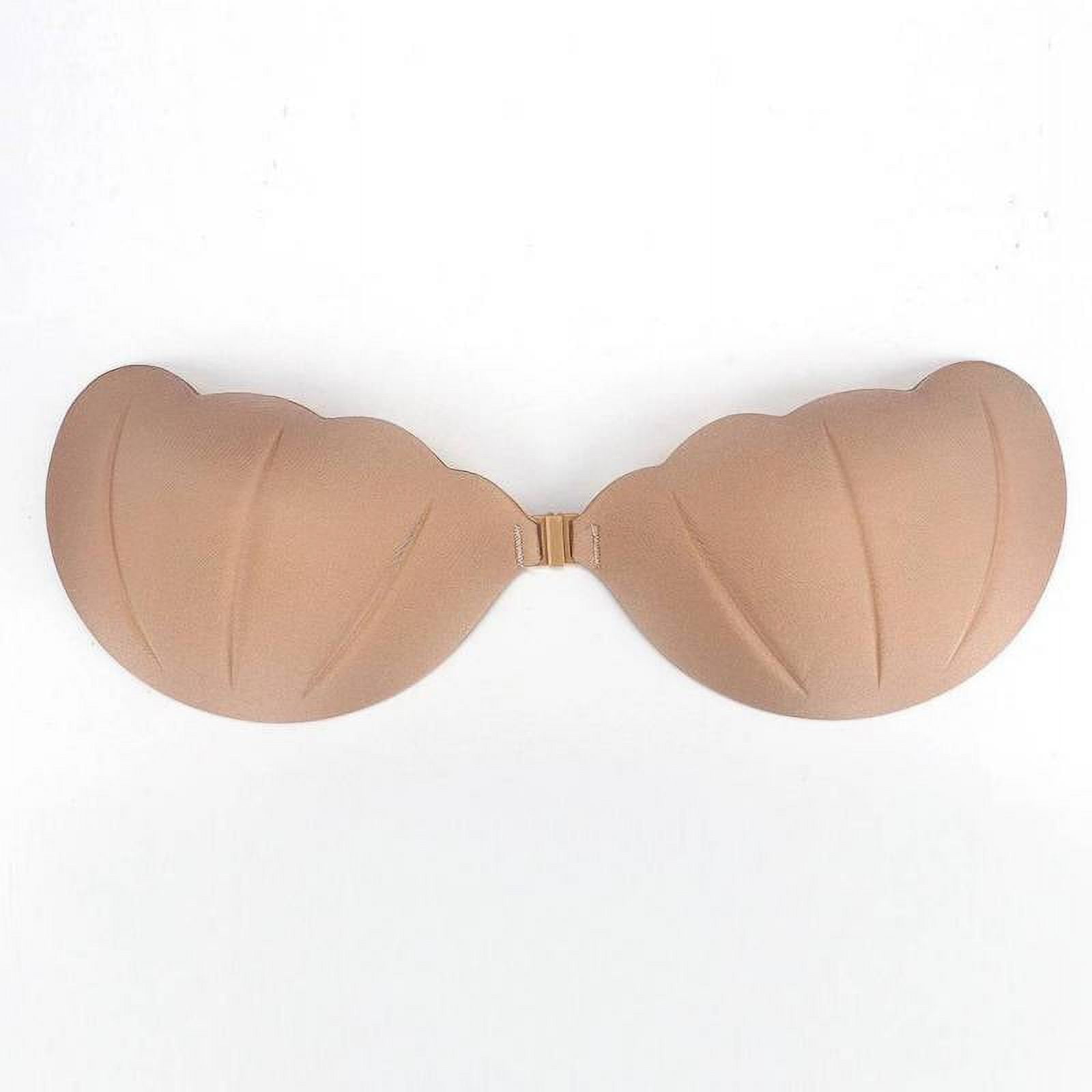 ROPALIA Women Strapless Seamless Bras Self Adhesive Silicone Invisible  Sticky Brasseries Plunge Push Backless Sexy Underwear Bra 