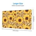 thumbnail image 2 of Sikiie Abstract Leopard Print Sunflower Mouse Pad, 16x29.5 Mousepad Desk Mat in Anti-Slip Rubber Mousepads Mat for Game Office Laptop Computer, 2 of 8