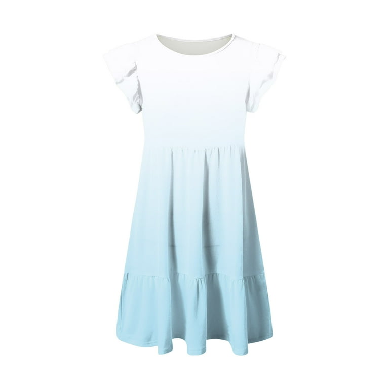 Gubotare Girls Dresses Girls Short Sleeve Dress Casual Summer Appliques Shirt Jersey Dresses (Blue,Size 7-8 Years) - Walmart.com Gubotare Girls Dresses Girls Short Sleeve Dress Casual Summer Appliques Shirt Jersey Dresses (Blue,Size 7-8 Years) - Walmart.com
